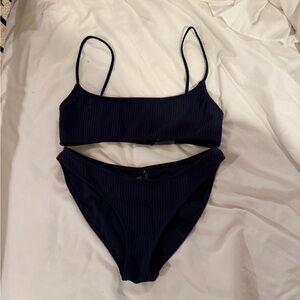 Triangl Swimwear Dark Blue Bikini Set
